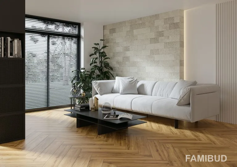 Камінь фасадний Saltstone Bianco, 14,8×30×0,9, Cerrad