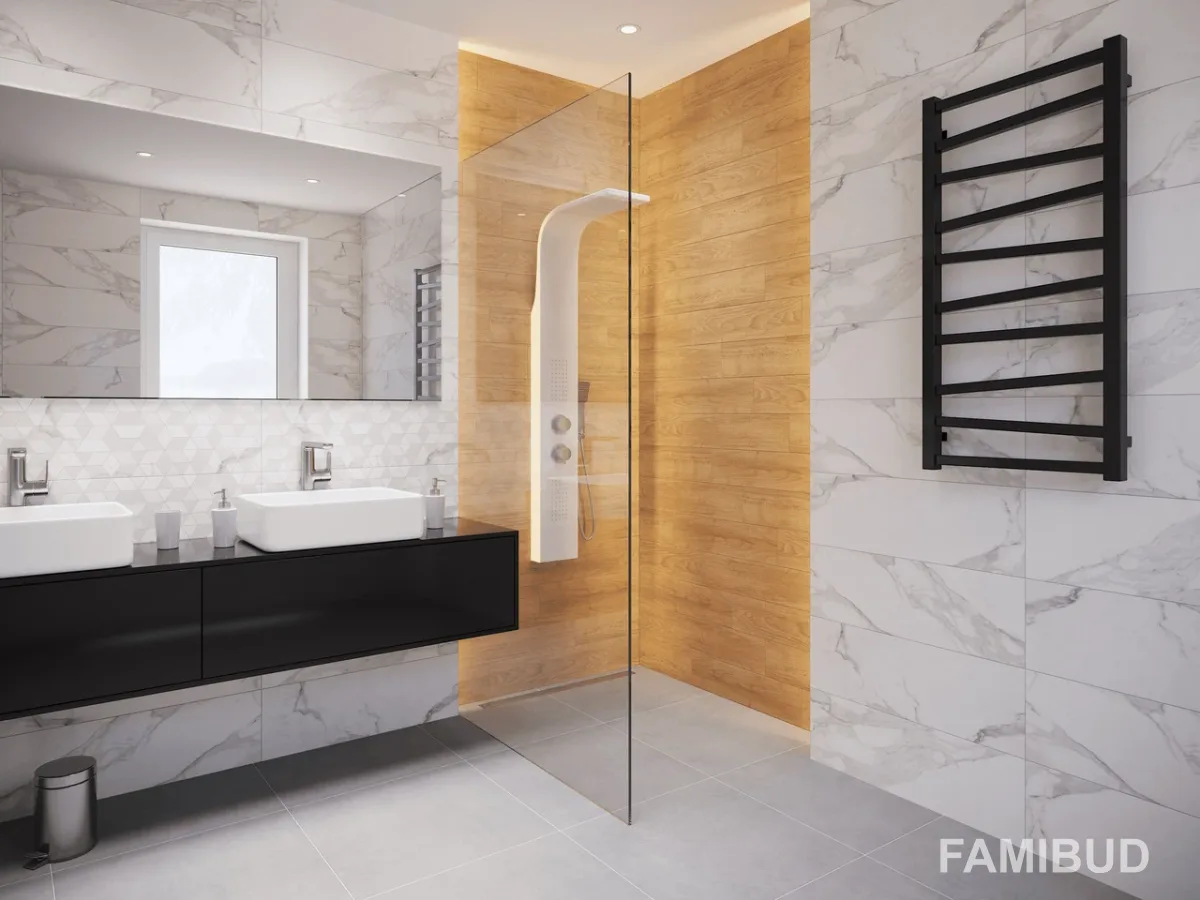 Плитка стінова Calacatta White Rect, 250×750, Ceramika Color