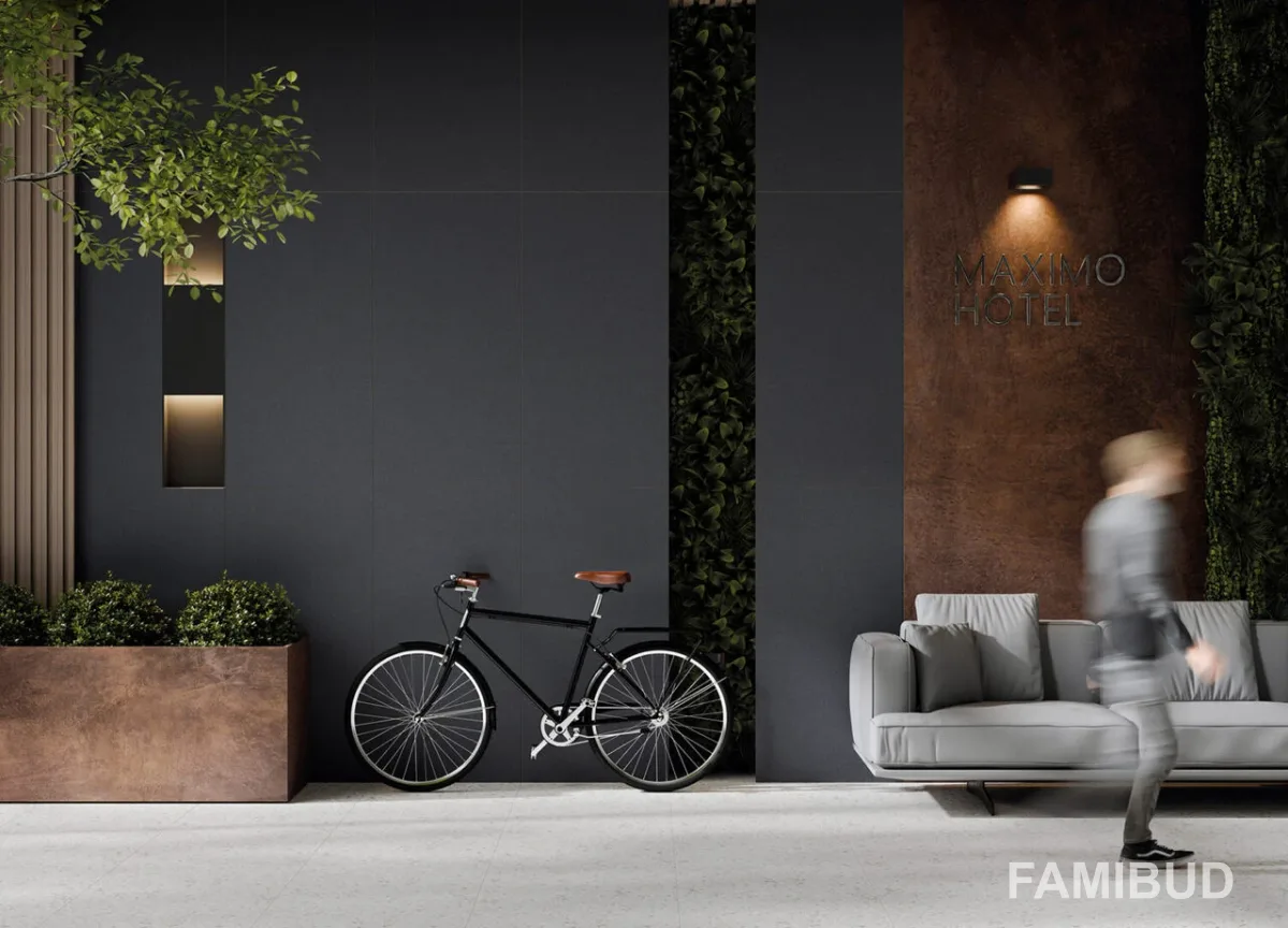 Плитка керамогранітна Monolight Anthracite Rect, 597×1197×8, Cerrad