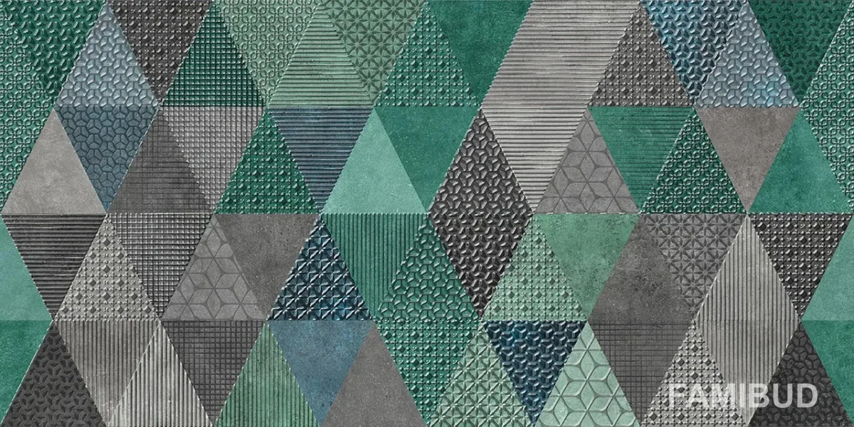 Декор DCR58-1 Tokyo Triangle Rect, 300×600, Ceramika Color