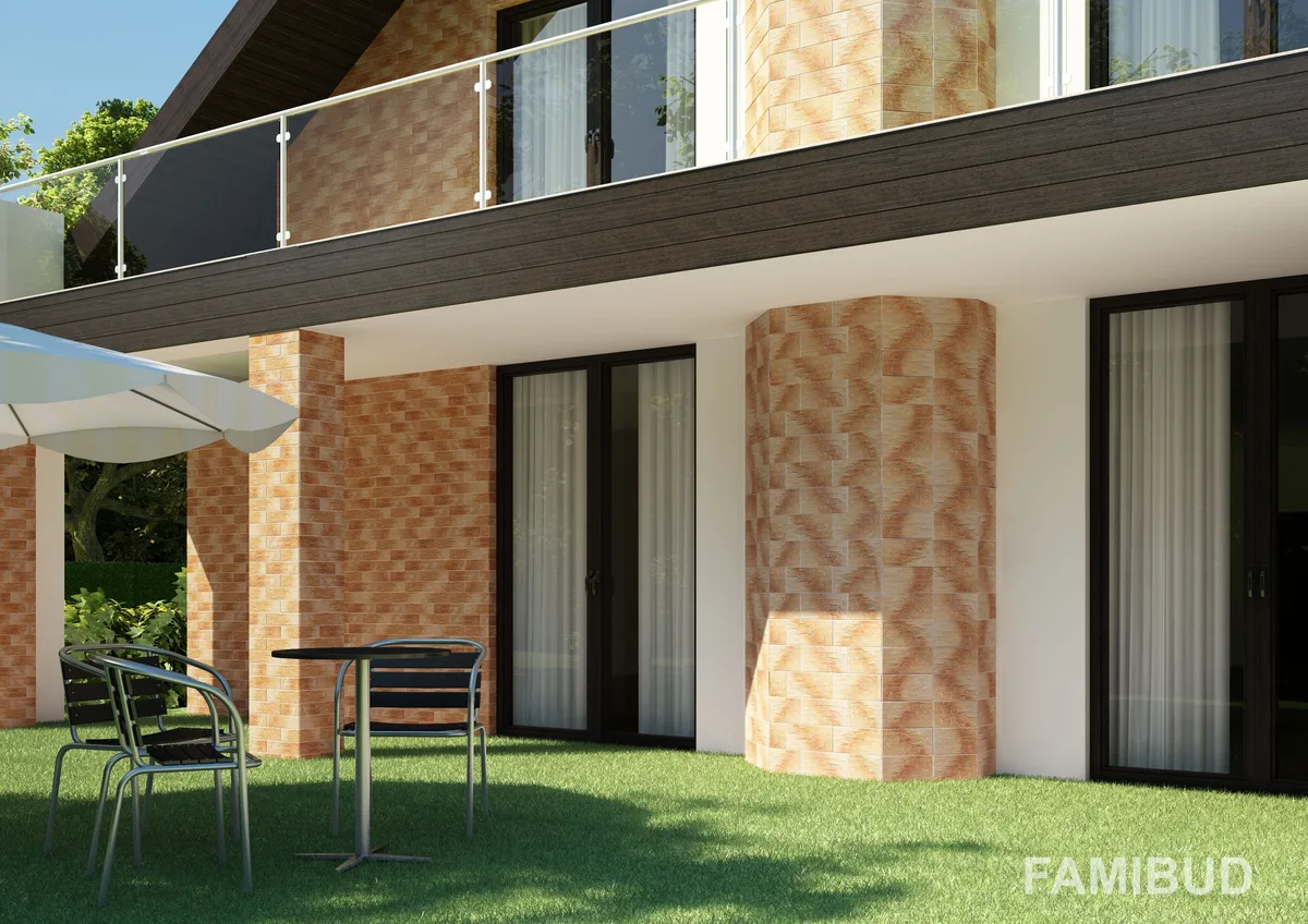 Камінь фасадний Cer 8 Mocca, 14,8×30×0,9, Cerrad