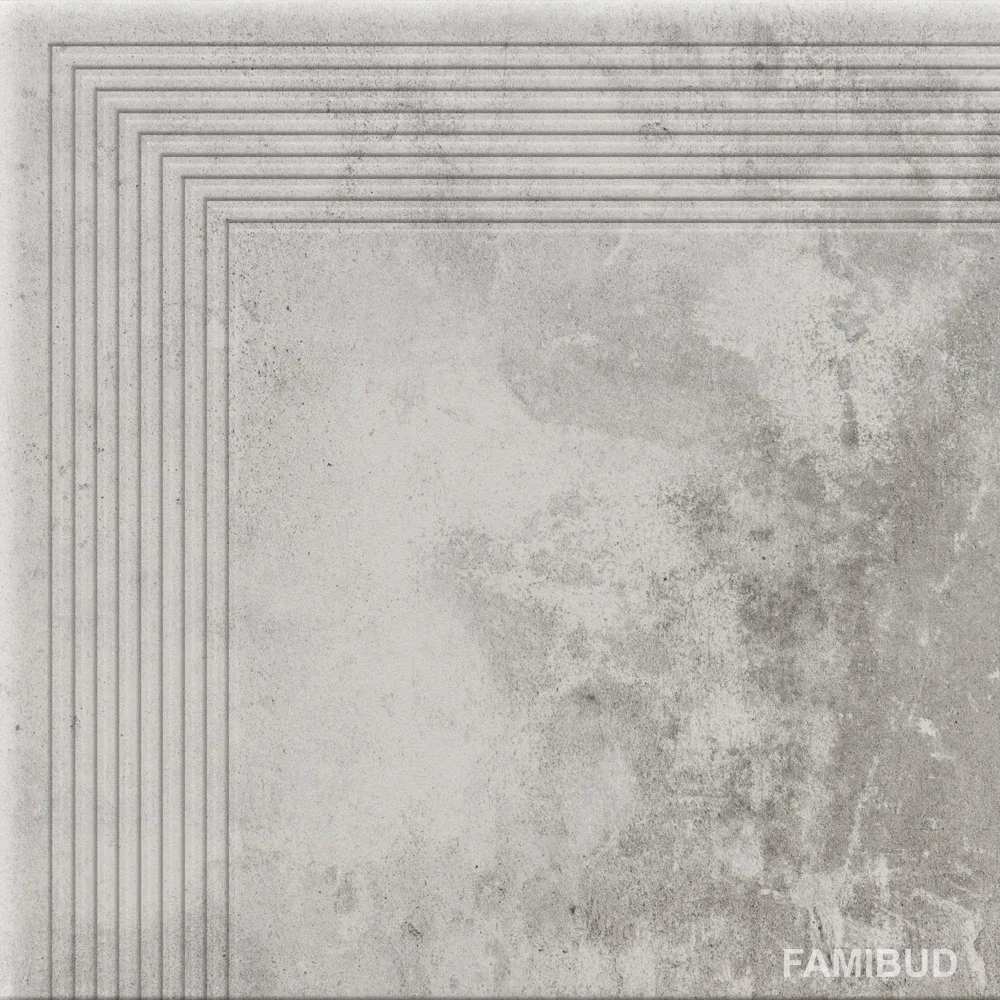 Сходинка кутова Piatto Gris, 300×300×9, Cerrad