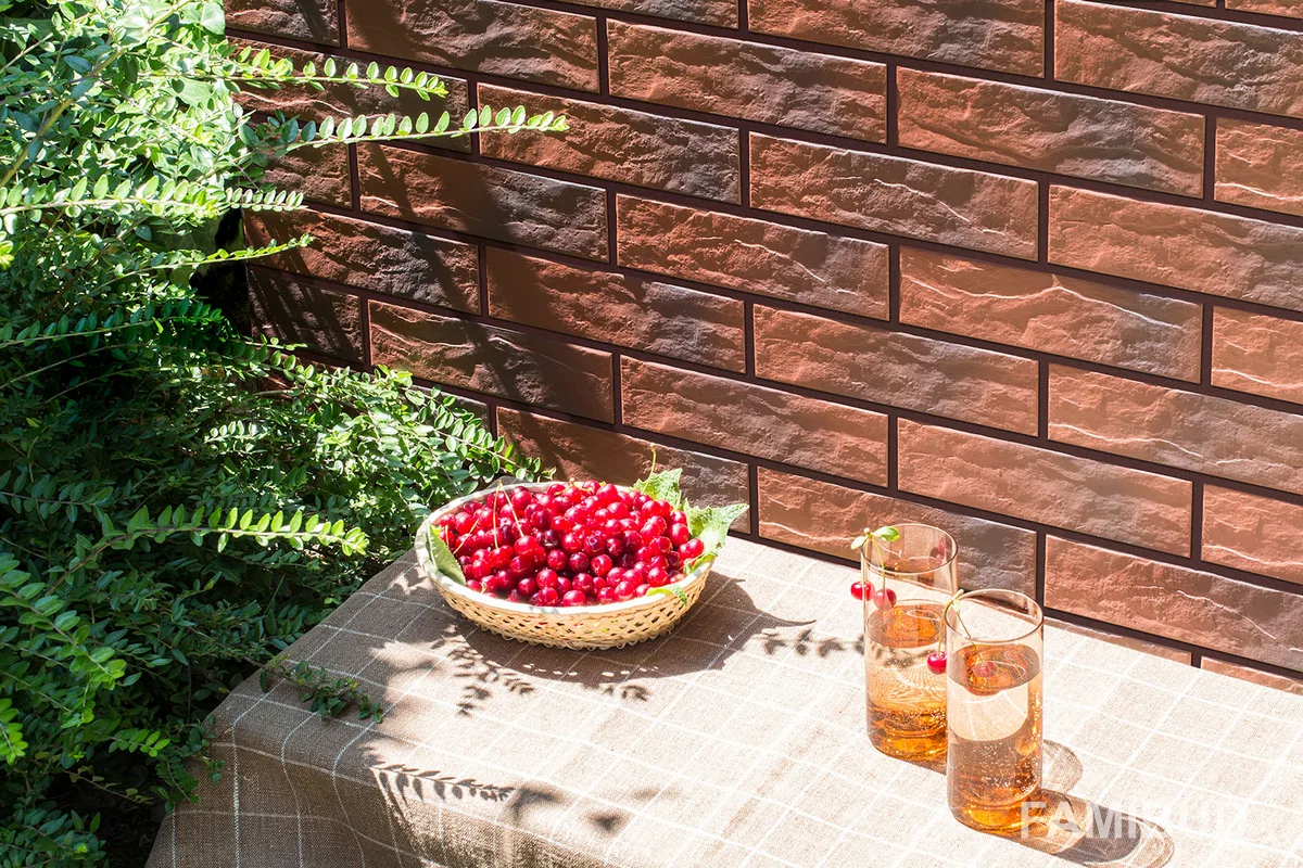 Плитка фасадна з відтінком Rot Shaded Rust, 65×245×6,5, Cerrad