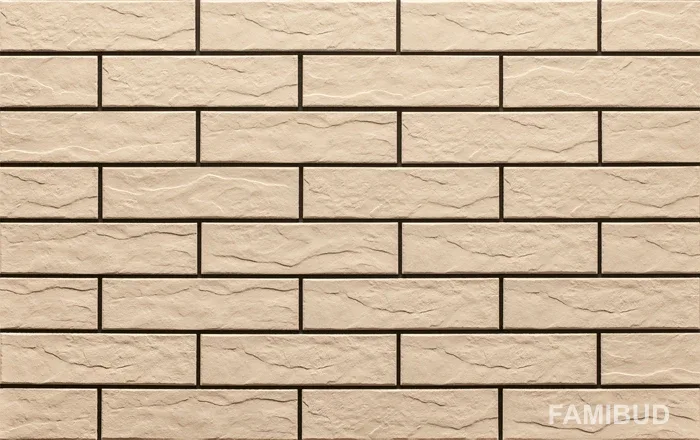 Плитка фасадна Kremowa Rustiko, 6,5×24,5×0,65, Cerrad