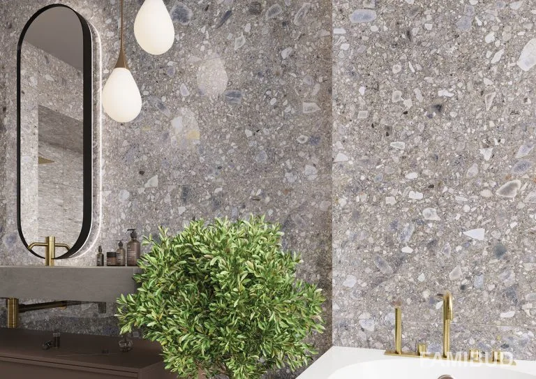 Плитка керамогранітна Ceppo Nuovo Silver Rect ×8