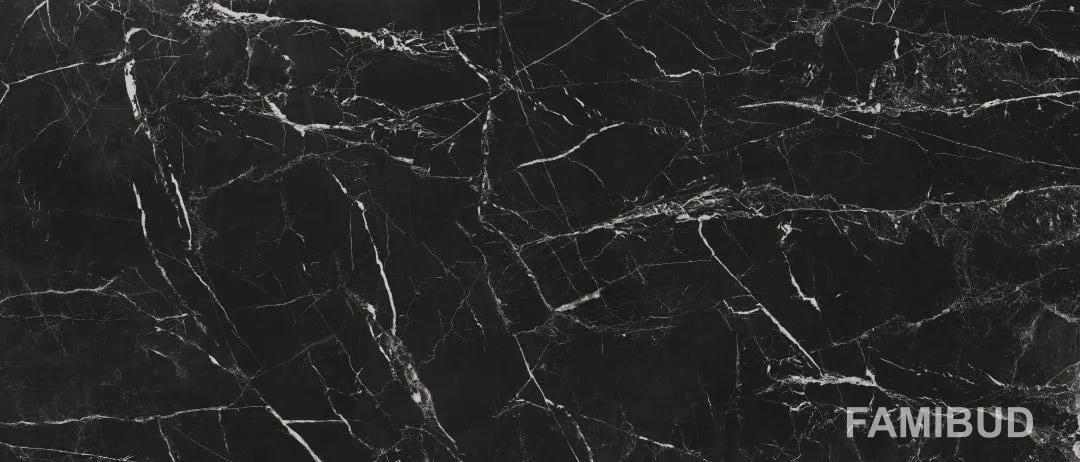 Плитка керамогранітна Marmo Marocco Black Rect, 1197×2797×6, Cerrad