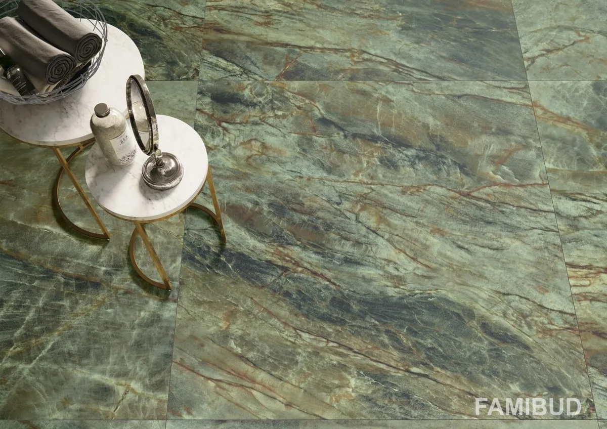 Плитка керамогранітна Brazilian Quartzite Green Rect ×8