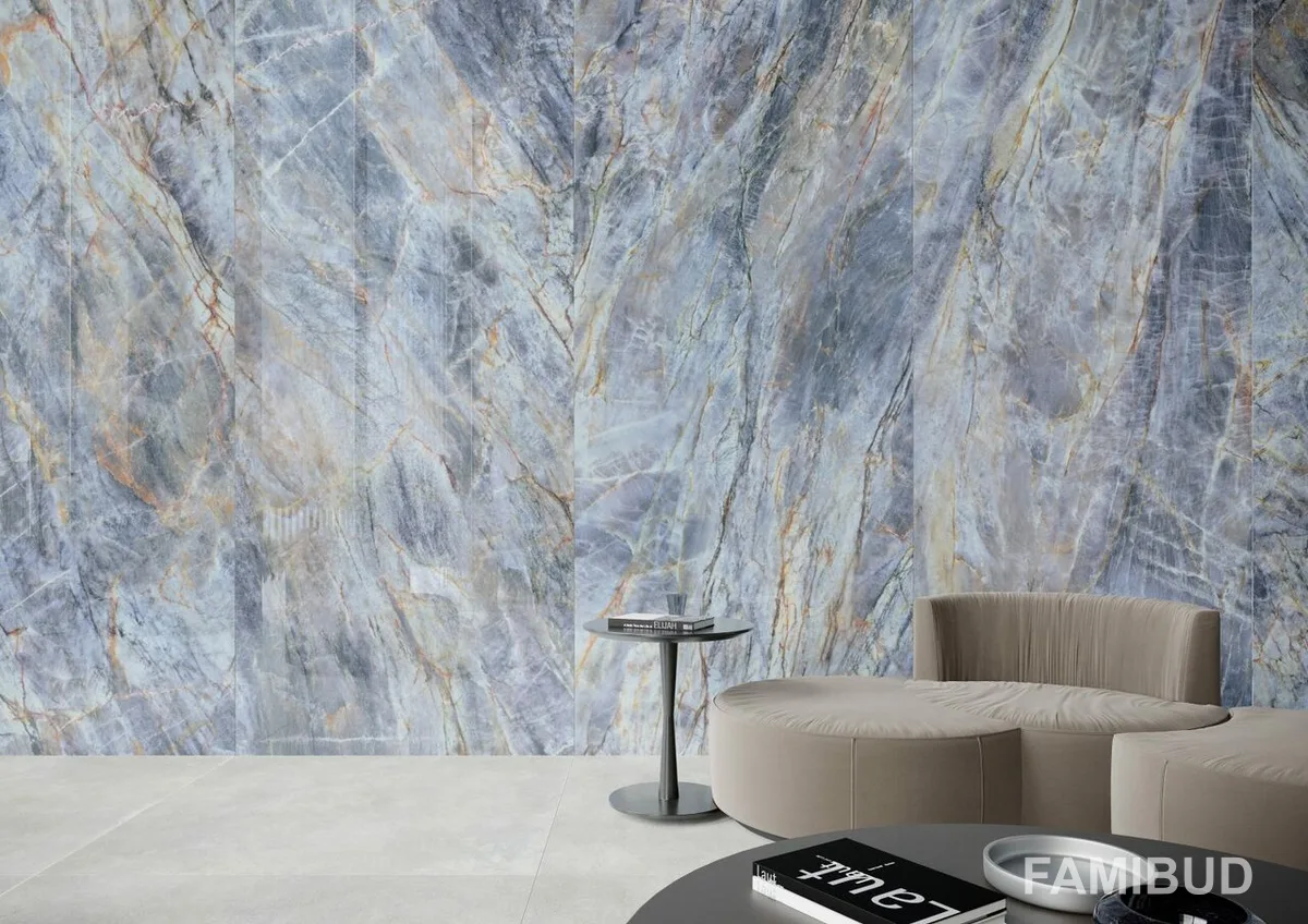 Плитка керамогранітна Brazilian Quartzite Blue Rect ×8