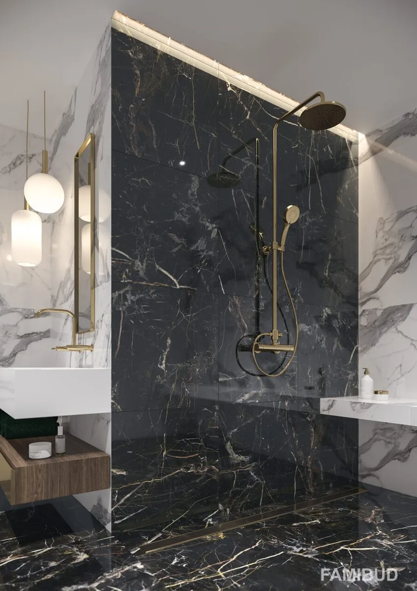 Плитка керамогранітна Marquina Gold, 1197×1197×8, Cerrad