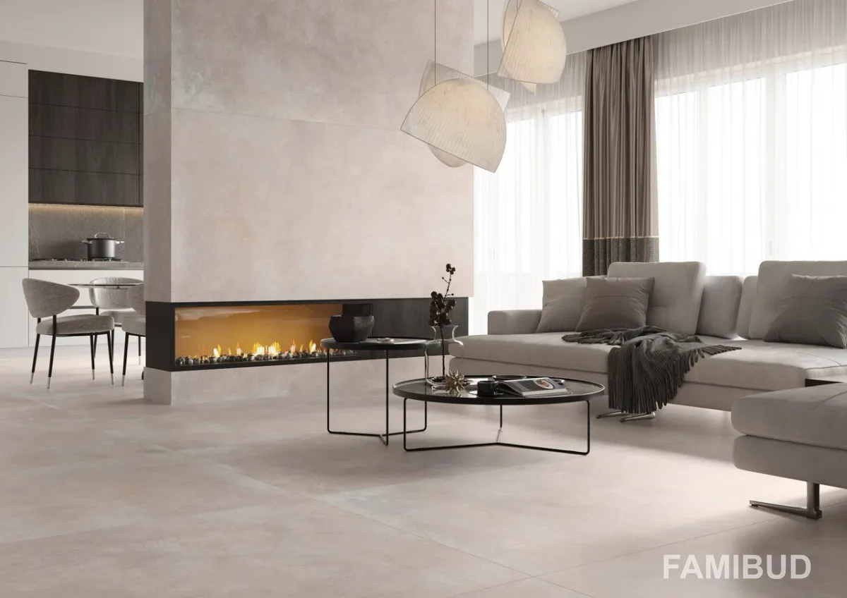 Плитка керамогранітна Modern Concrete Ivory Rect ×8