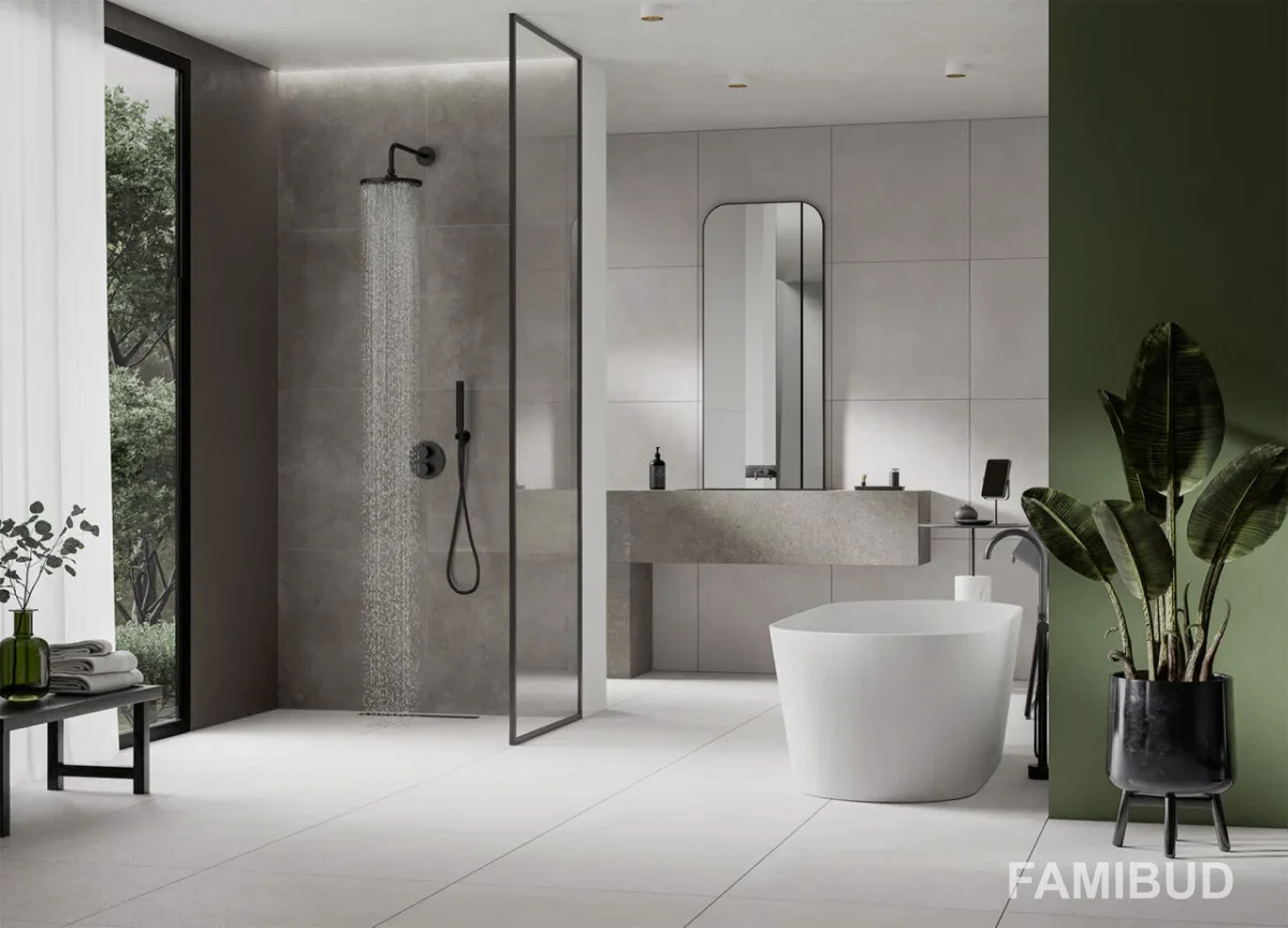 Плитка керамогранітна Modern Concrete Silver Rect ×8