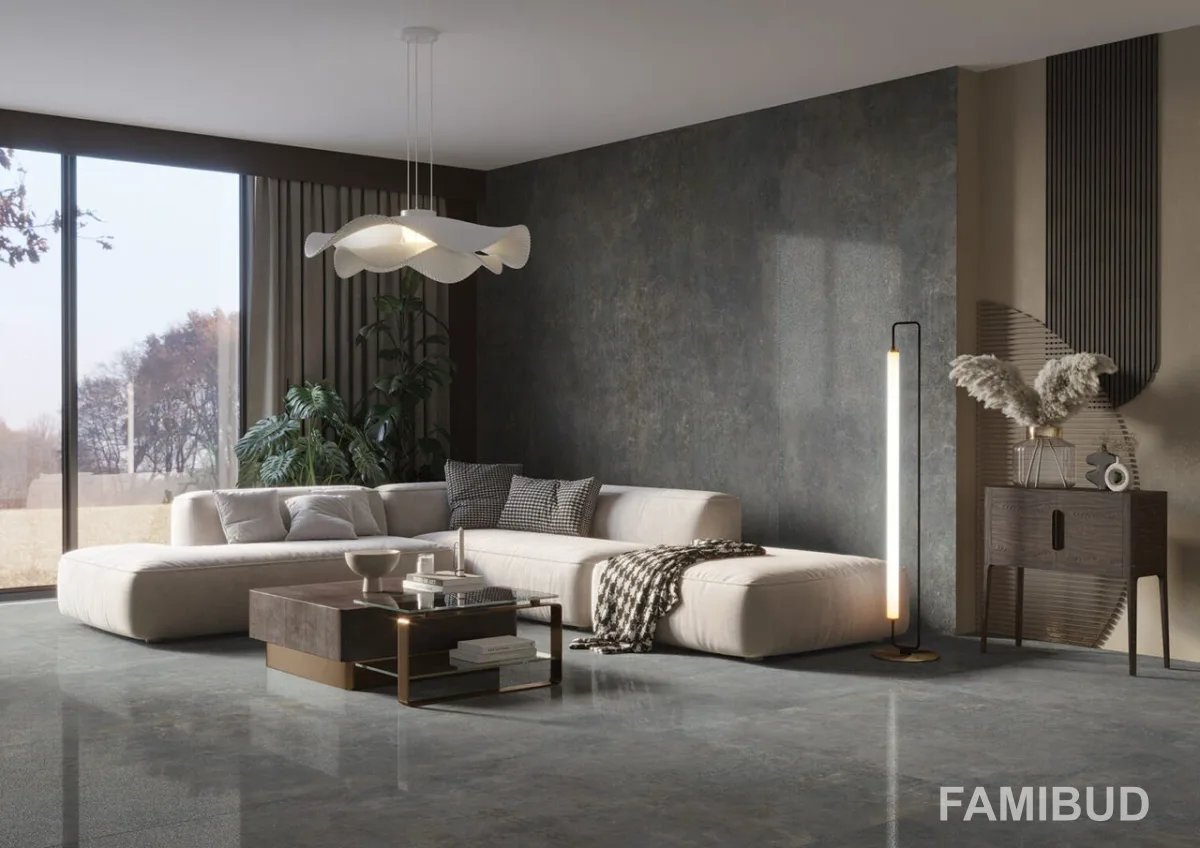 Плитка керамогранітна Textural Anthracite Silky Cristal ×8