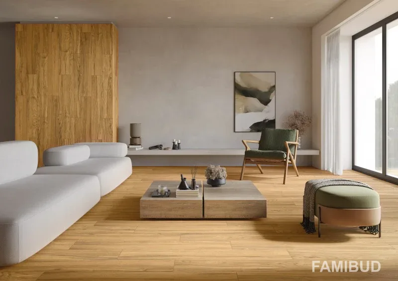 Плитка керамогранітна Simple Beige Rect, 193×1202, Ceramika Gres