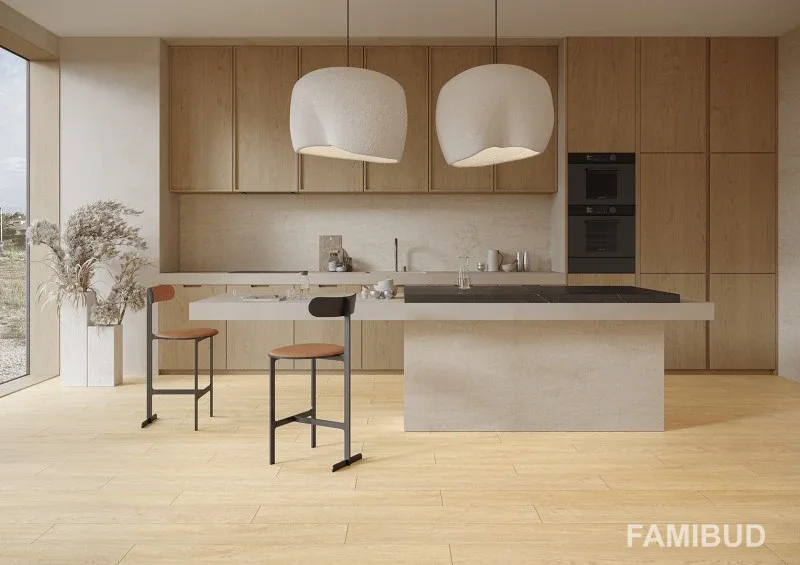 Плитка керамогранітна Simple Cream Rect, 193×1202, Ceramika Gres