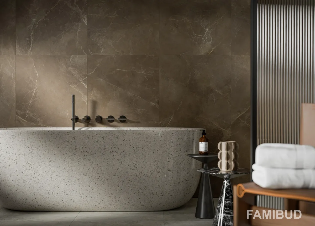 Плитка керамогранітна Softstone Brown Rect ×8
