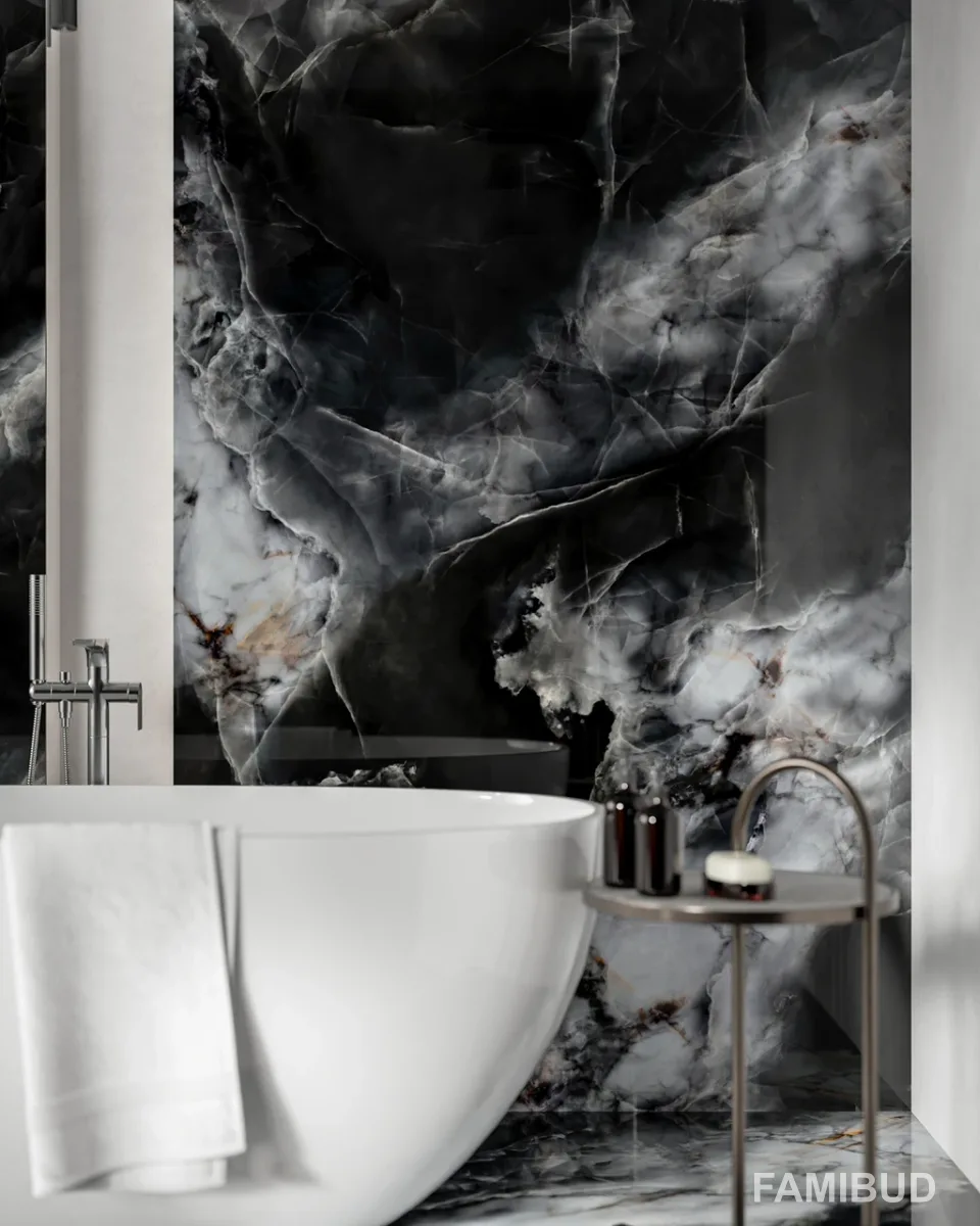 Плитка керамогранітна Calmness Black Rect, 597×1197, Cerrad