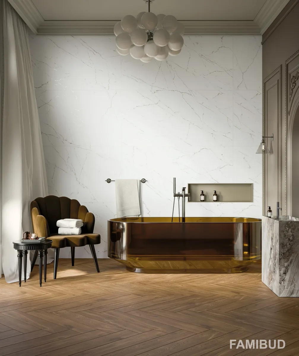 Плитка керамогранітна Calmness White RECT 597×1197 Cerrad