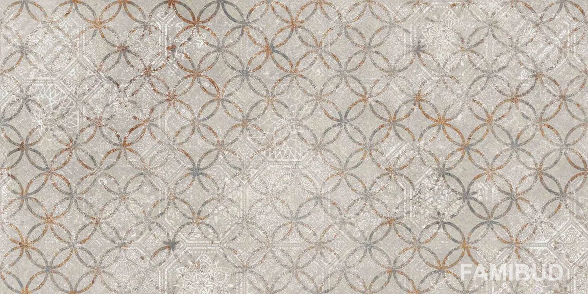 Декор CCR68-1 Damasco Grey Rect, 300×600, Ceramika Color