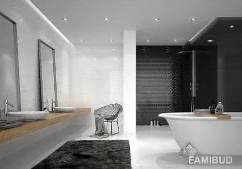 Плитка стінова CCR19 Rect, 300×600, Чорний, Ceramika Color