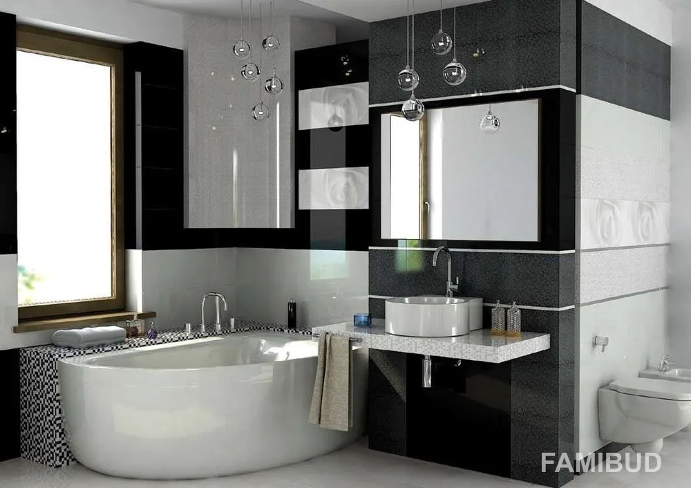 Плитка стінова CCR31-1 White Onda Rect, 250×750×9, Ceramika Color