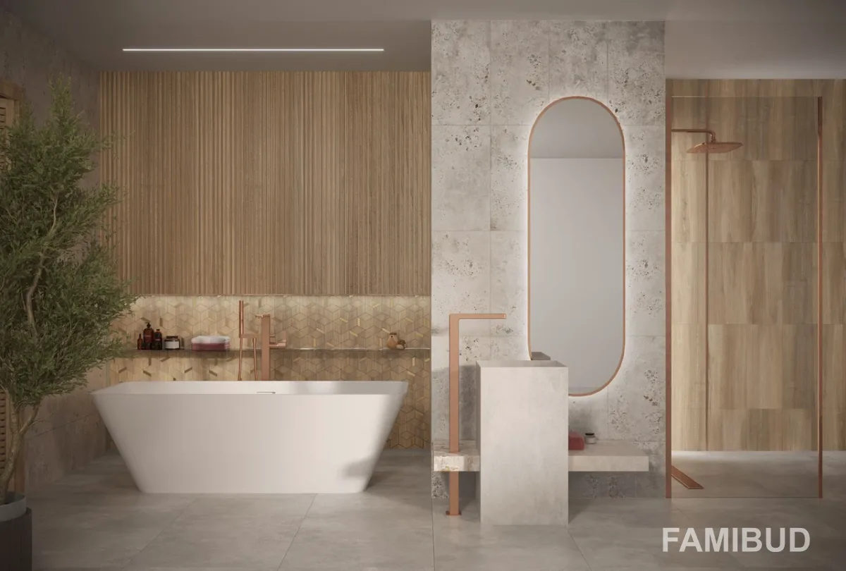 Плитка стінова CKR13-1 Kent Grey Rect, 300×600, Konskie