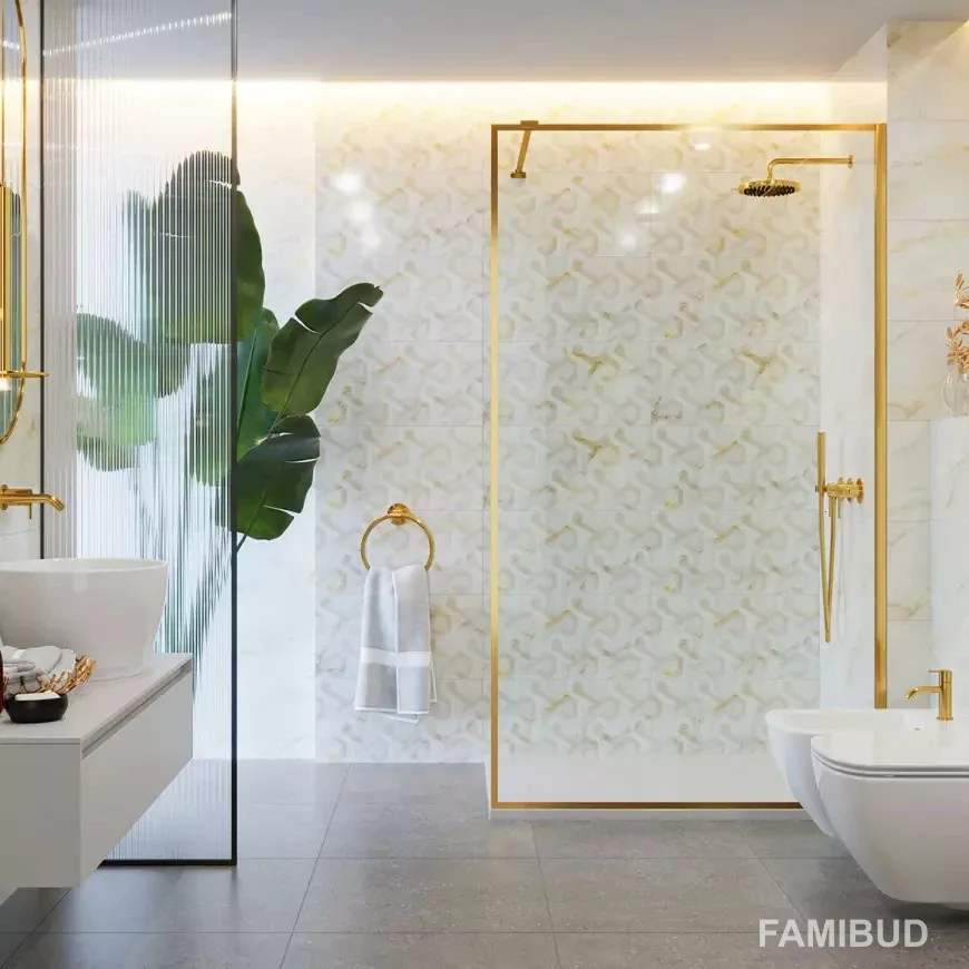 Плитка стінова CCR112-1 Joyfuull Gold Geo Rect, 300×600, Ceramika Color