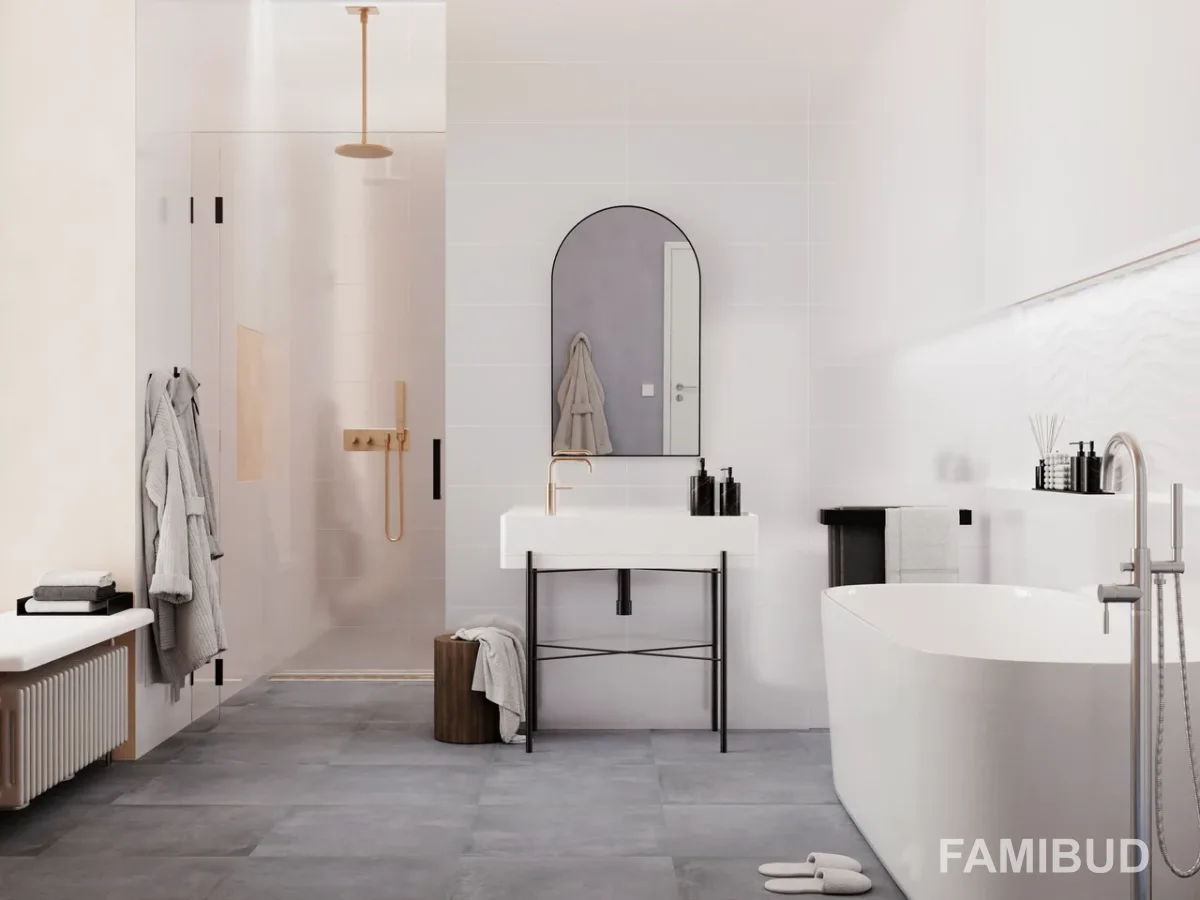 Плитка стінова CCR144 Perla White Rect, 250×750, Ceramika Color