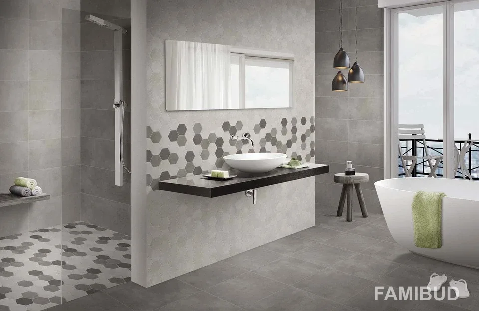 Мозаїка Town Soft Grey Mozaika Heksagon, 283×408×9,5, Stargres