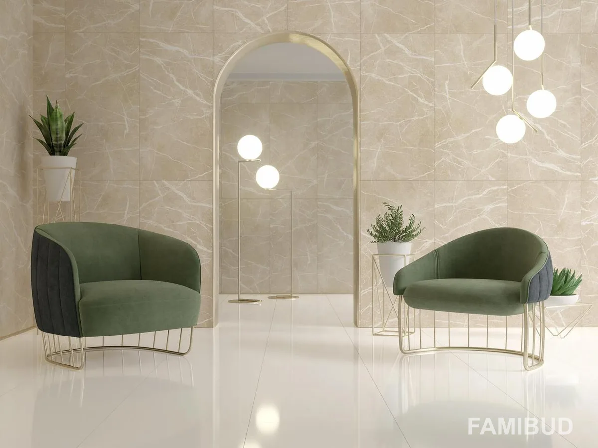 Плитка керамогранітна Atelier ×8, Світло-бежевий