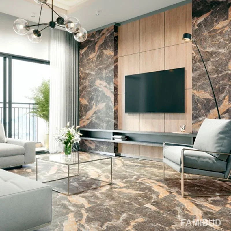 Плитка керамогранітна Ardesia ×8, Темно-коричневий