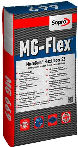 Клей для плитки MG Flex S2 669, 15 кг, Sopro