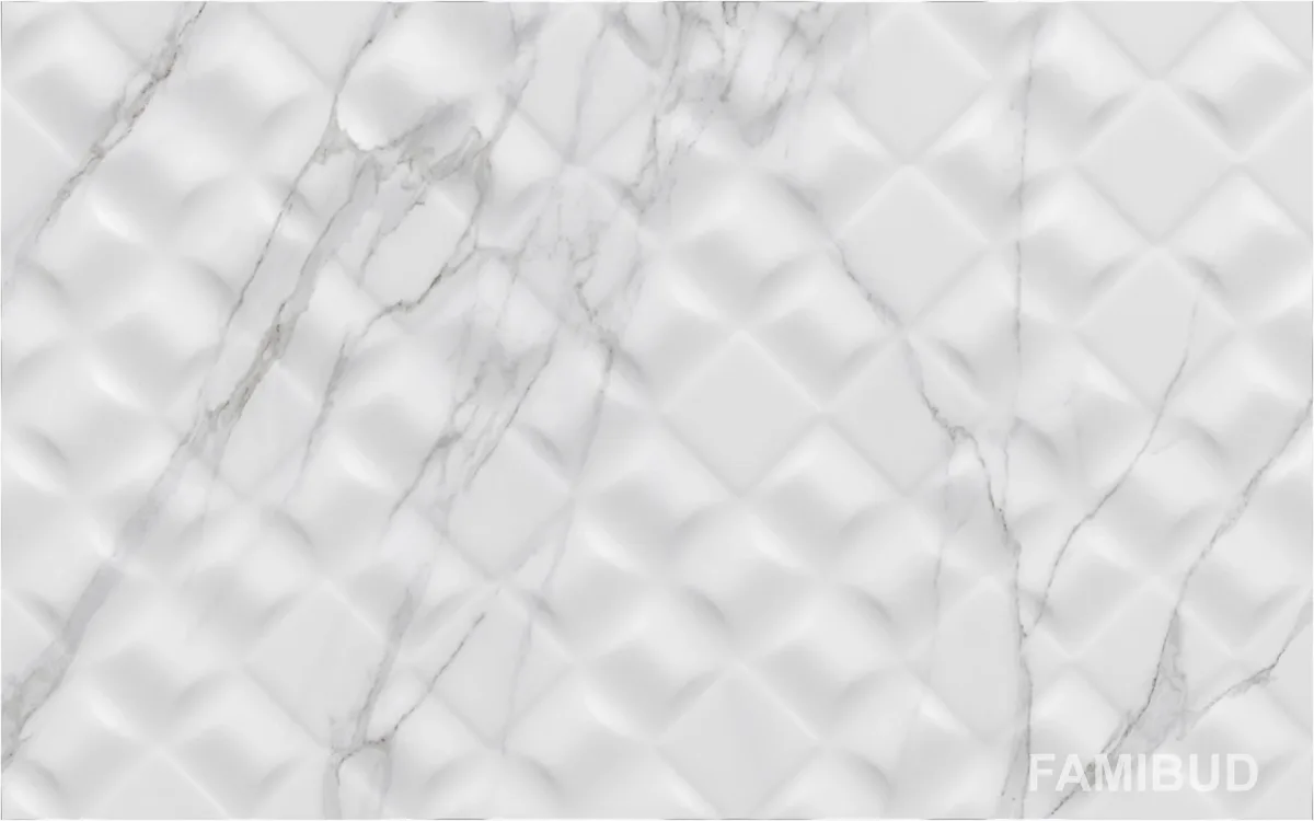 Плитка стінова Elba сатін рельєф, 250×400×7,5, Сірий, Golden Tile