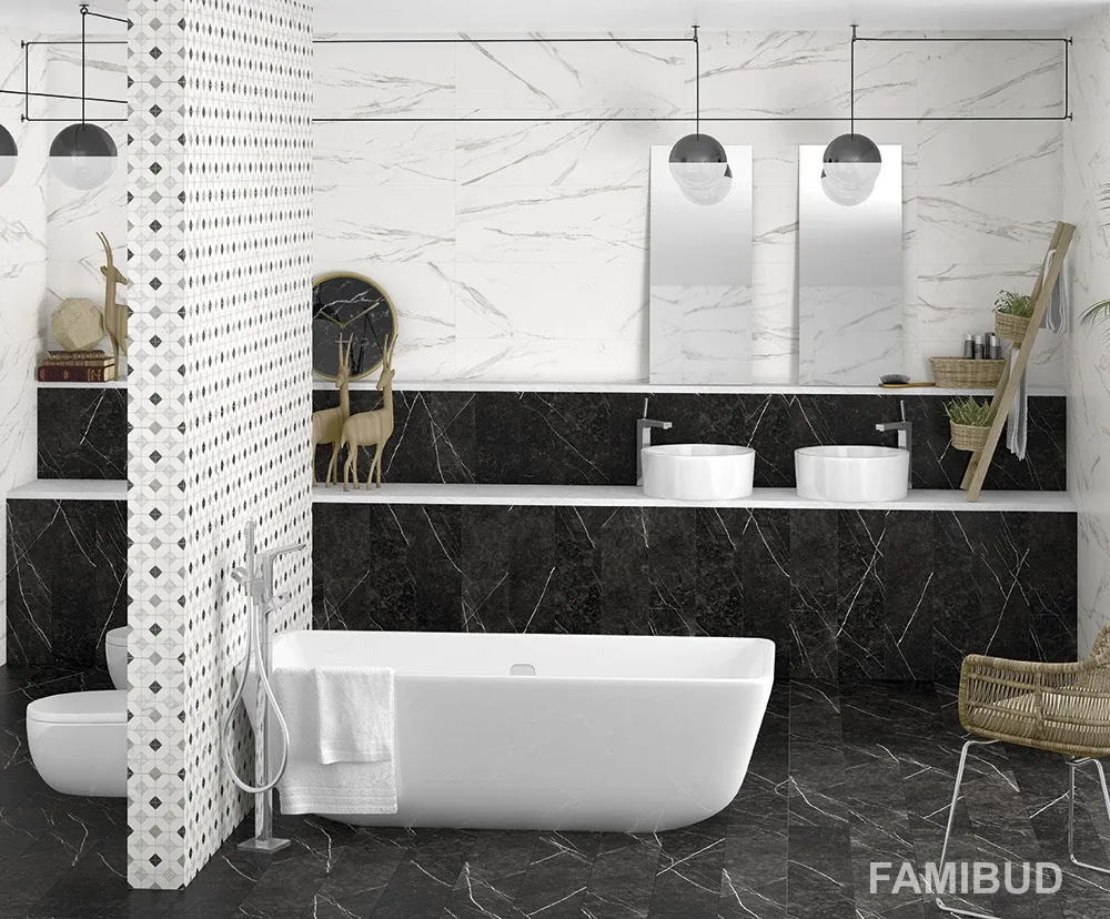 Плитка керамогранітна Thalassa Neso-R Negro Rect, 293×593×10, Arcana Ceramica