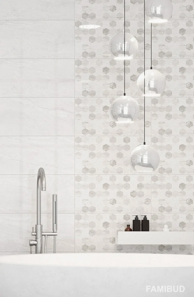 Плитка стінова Marmo Milano Голден Тайл 8MG151, 30×60, Світло-сірий, Golden Tile