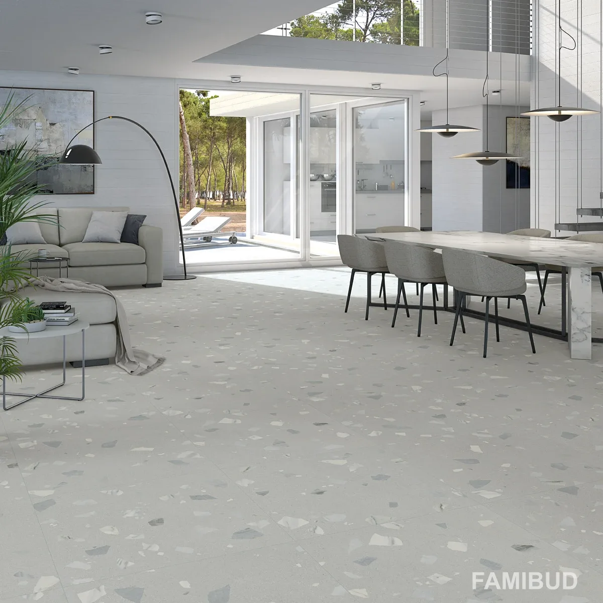 Плитка керамогранітна Ribe-R Gris Rect, 800×800×10,5, Arcana Ceramica
