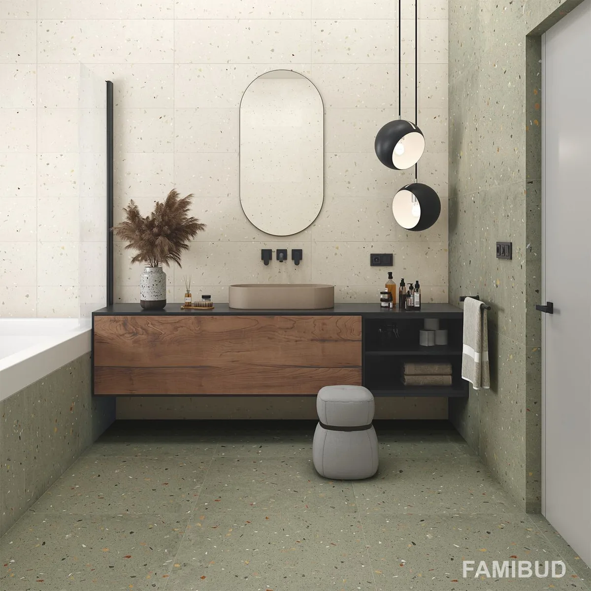 Плитка керамогранітна Croccante-R Menta, 800×800, Arcana Ceramica