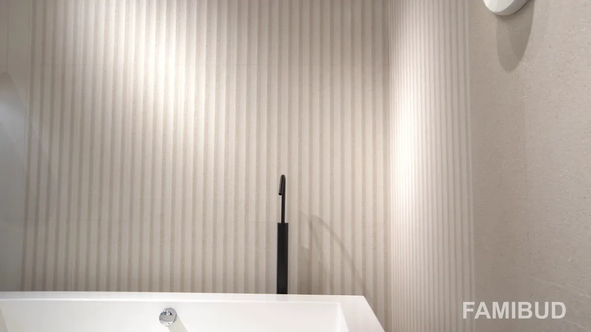 Плитка стінова Cleveland Relieve Deep Bone Rect, 300×900, Porcelanite Dos