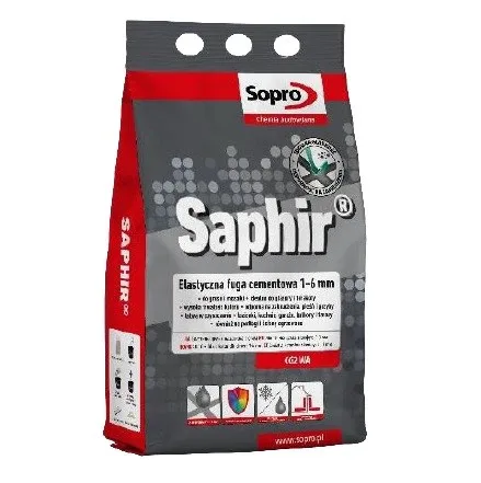 Фуга Saphir, 2 кг, Кам'яно-сіра №22, Sopro