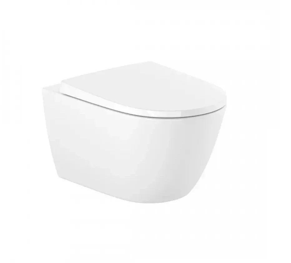 Унітаз підвісний із турбозмивом Ona Vortex з кришкою soft-close, Roca
