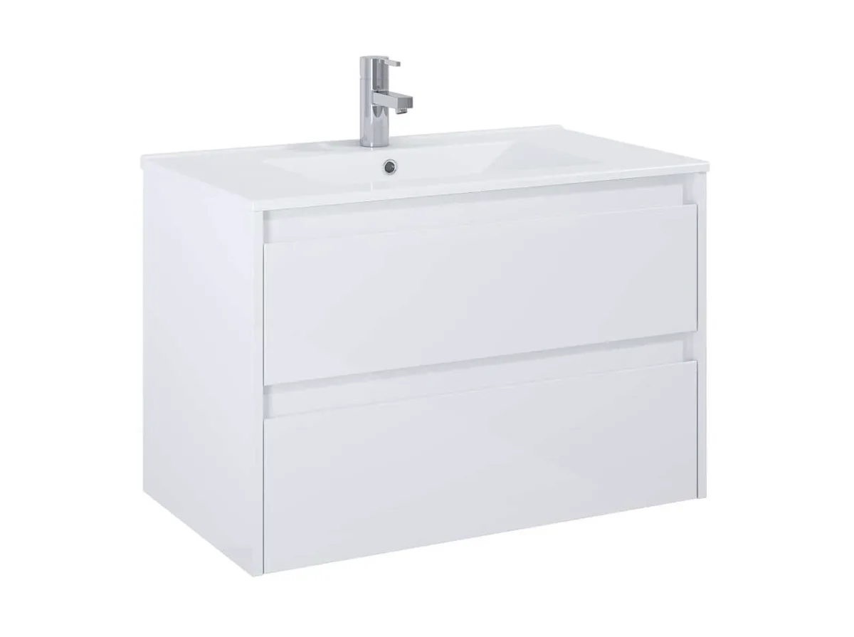 Шафка з умивальником Claudia 800 White matt, Roca