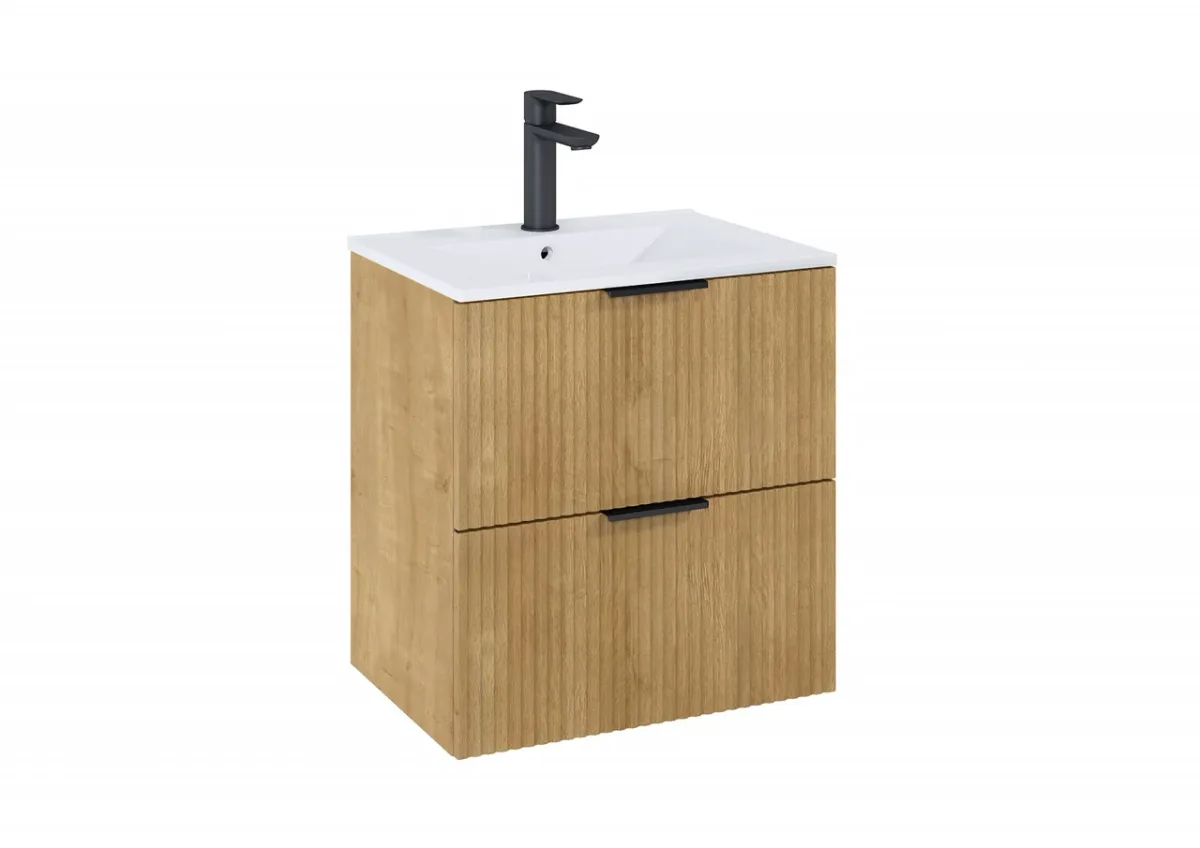 Шафка з умивальником Reef 600 Light Oak, Roca