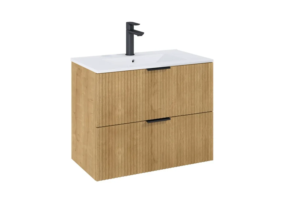 Шафка з умивальником Reef 800 Light Oak, Roca