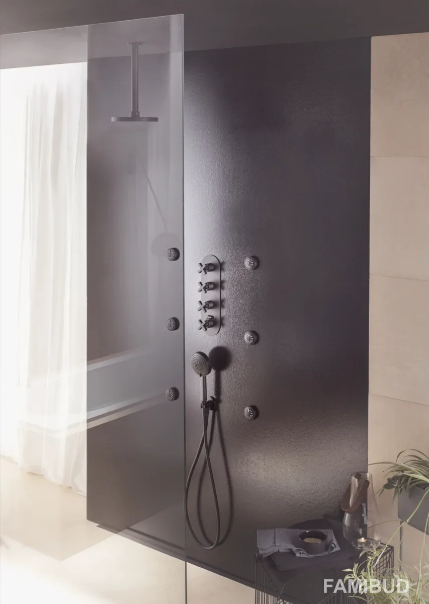 Душовий кронштейн Velvet Black AD138-64BM, Nobili