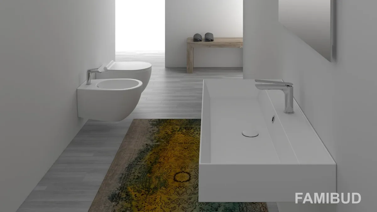 Умивальник AG 121 Agile Glossy white, Simas
