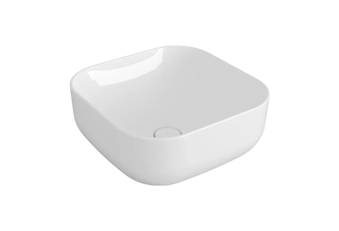 Умивальник Balloon 45 Glossy White, Квадратна, Simas