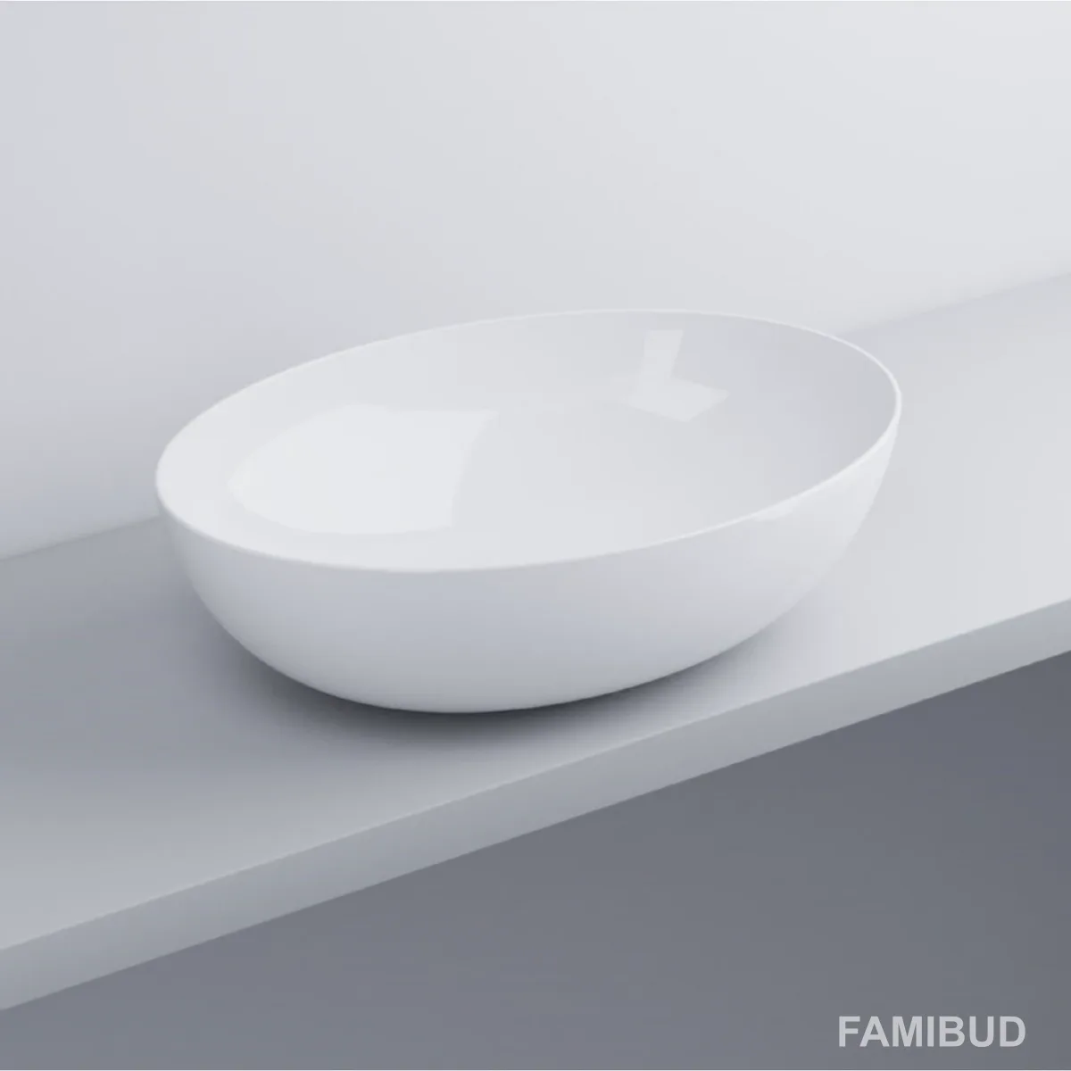Умивальник Bacinelle ECO 62 Baeco Glossy White, Cielo