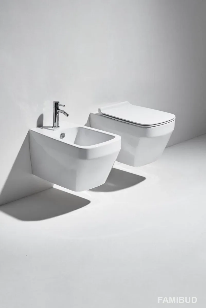 Унітаз підвісний Baden Baden BB 18 з кришкою soft-close, Simas