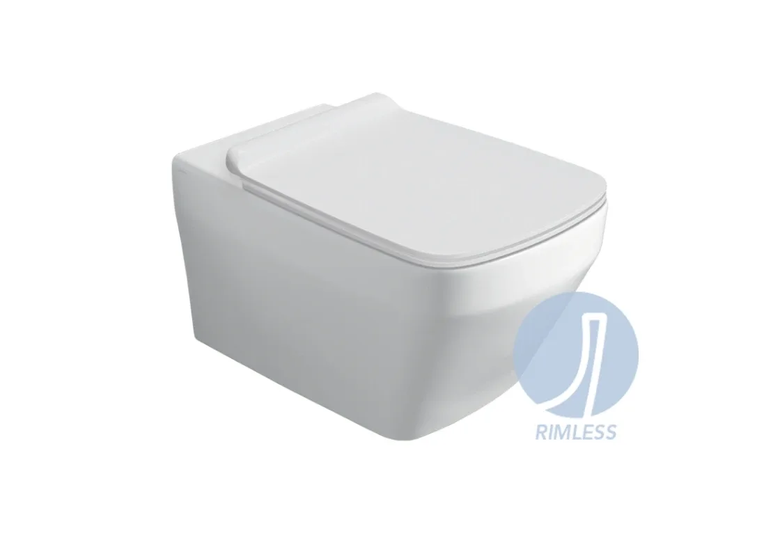 Унітаз підвісний Baden Baden BB 18 з кришкою soft-close White matt, Simas