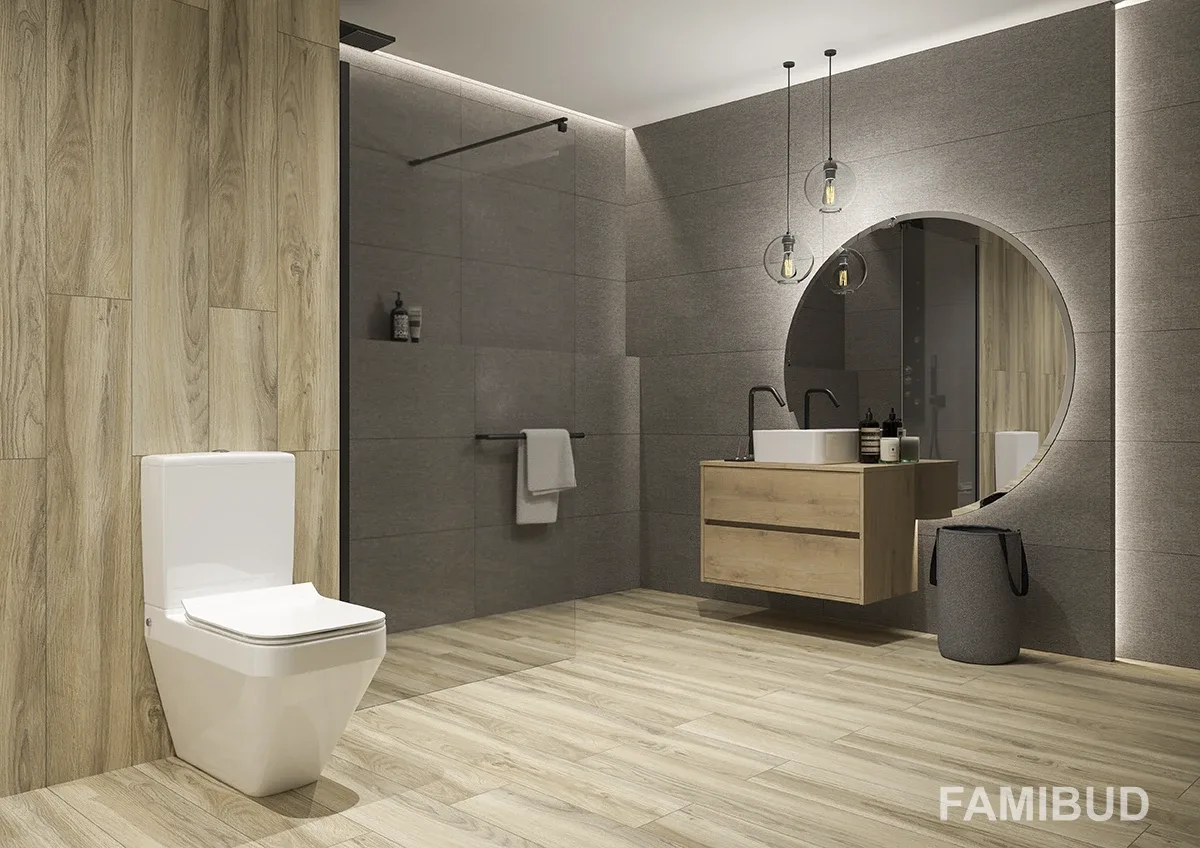 Унітаз підлоговий Crea CleanOn з кришкою Slim дюропласт soft close, Cersanit