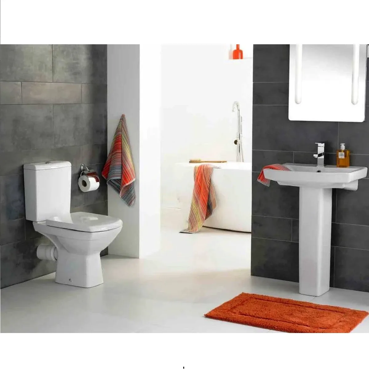 Компакт Carina Clean On 011 з кришкою дюропласт soft-close, Cersanit